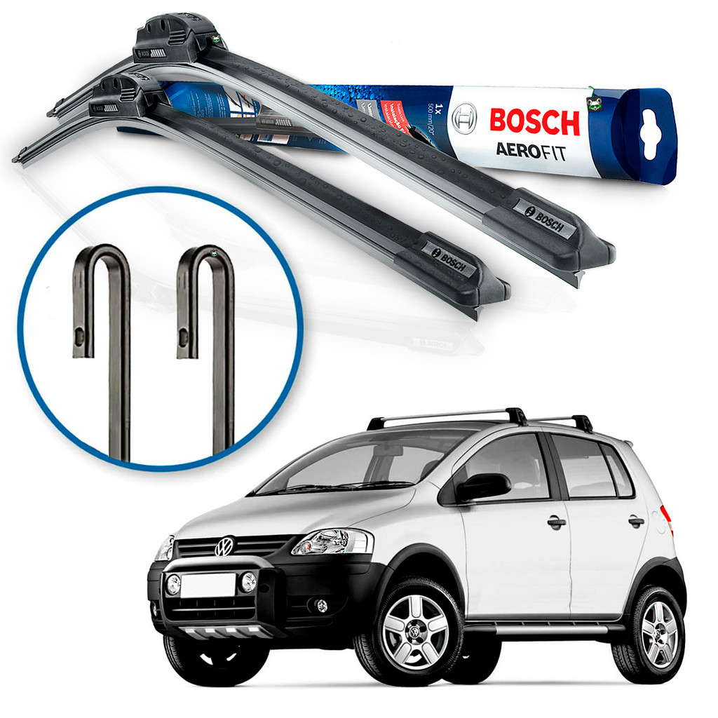 Par Palheta Limpador Parabrisa Bosch Cross Fox 2005 2006 2007 2008 2009 2010 2011 2012 em Oferta na Shopee