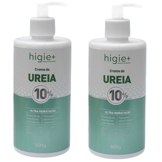 Kit 2x Creme Hidratante Uréia 10% Ultra Hidrat 500g Higie+