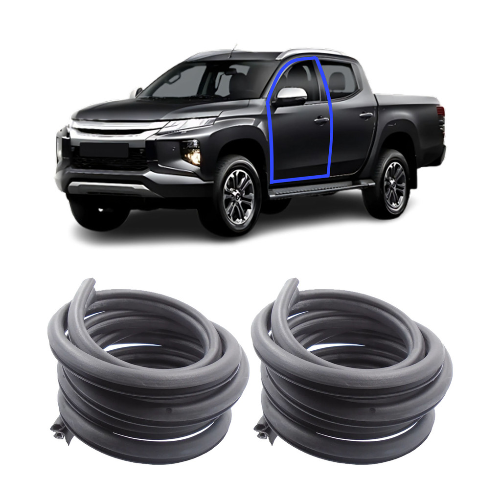 Par De Borrachas Vedação Porta Mitsubishi L200 Triton 2008 a 2024 Borrachauto
