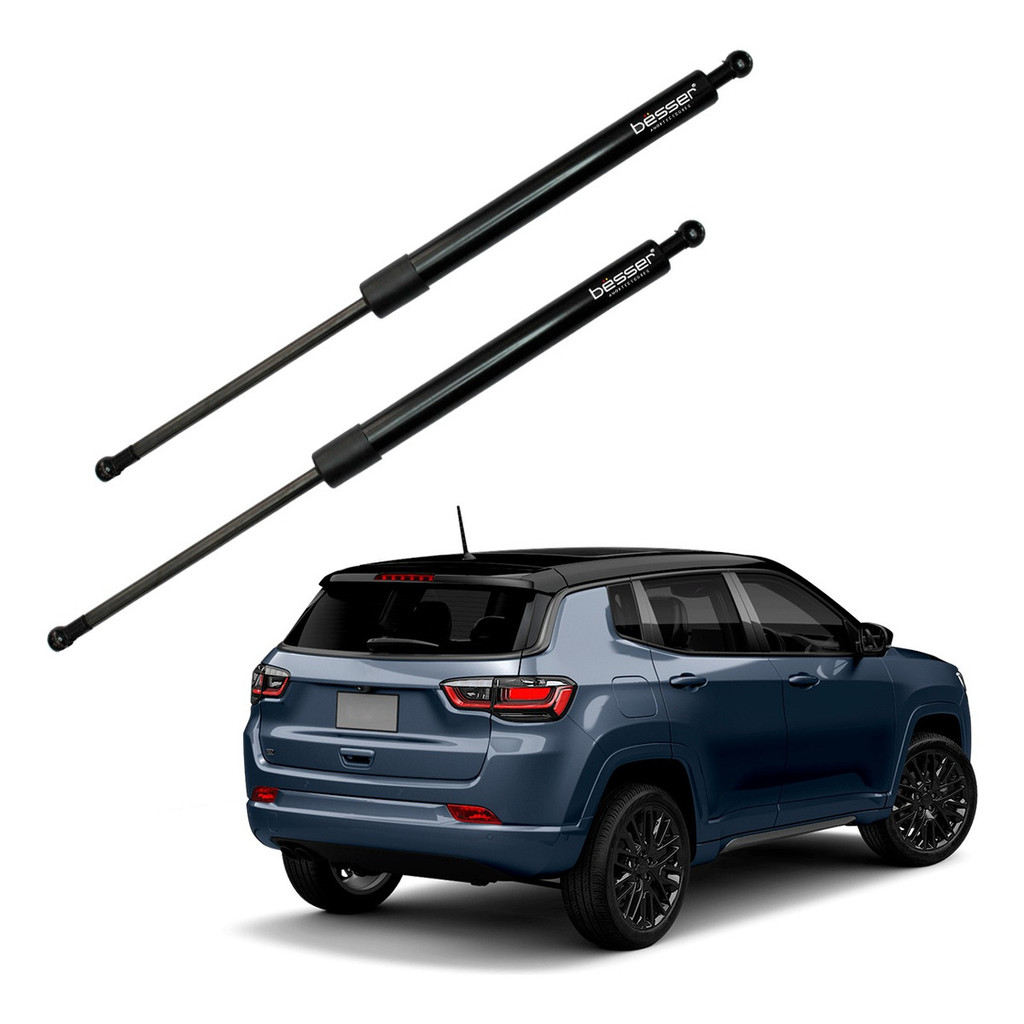 Par Amortecedor Jeep Compass Porta Mala Blindado 07 A 2025 Pistão à Gás Tampa Traseira Jeep Compass