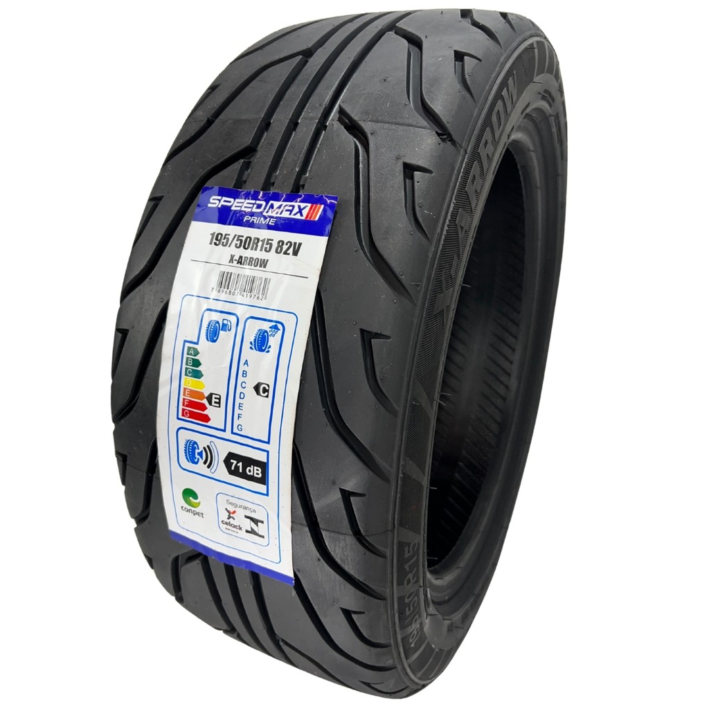 PNEU 195/50R15 82V XARROW SPEEDMAX PRIME SEMI SLICK PISTA COMPETIÇÃO TRACKDAY ARO 15