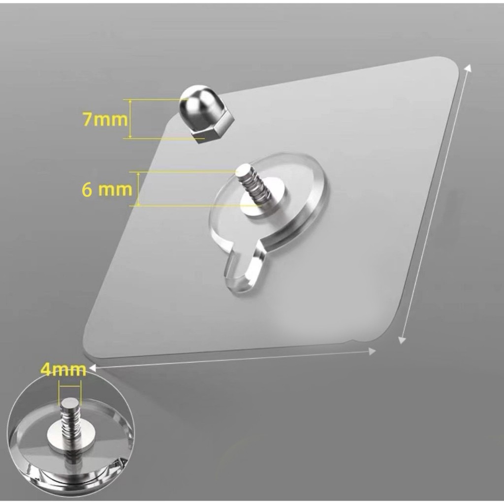 4 Peças Parafusos Sem Furos de Qualidade HIgh Ventosa Forte para Ferramentas de Banheiro e Cozinha