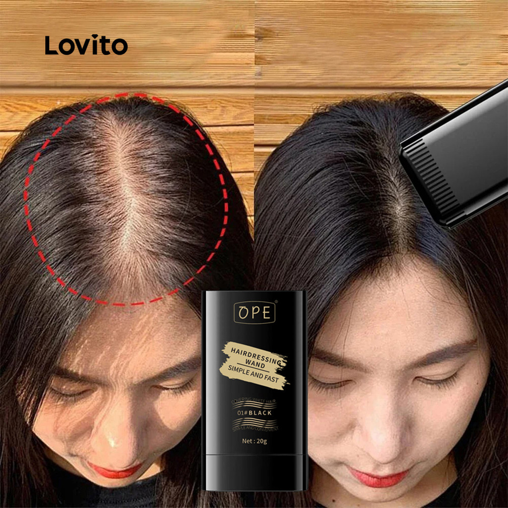 Lovito Casual Simples À Prova De Água Tingir Suas Ferramentas De Maquiagem De Cabelo Para Mulheres LCS09145 em Oferta na Shopee