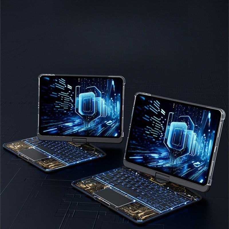 Transparente Girar Ipad Maravilhoso Teclado De Controle Aplicar Apple Air5 One P