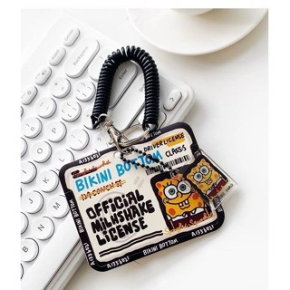 Porta-Cartões Com Etiqueta De Nome Horizontal Do Bob Esponja Fofo Para Estudantes E Funcionários em Oferta na Shopee