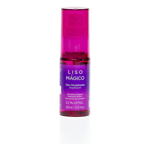Lowell Cosmetics Liso Mágico Óleo Capilar Mulher 30ml em Oferta na Shopee