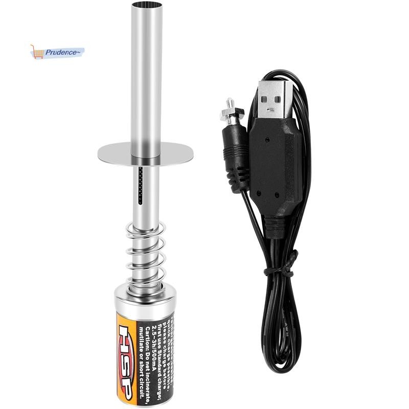 RC Nitro 1.2 V 1800Mah Recarregável Glow Plug Igniter DC Carregador USB Para Gás Power 1/10 1/8 Car
