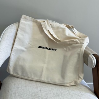 Bolsa Ecobag Sacola Grande em Sarja Algodão Cru - Minimalist em Oferta na Shopee