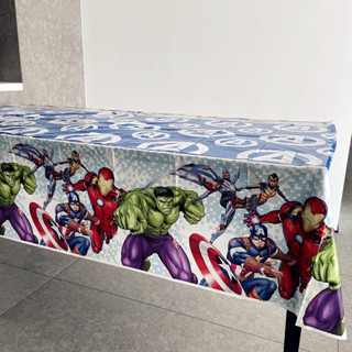 Toalha De Mesa Plástica Descartável Do Super-Herói Dos Vingadores Para A Decoração Da Evento Festa 137 * 183cm em Oferta na Shopee