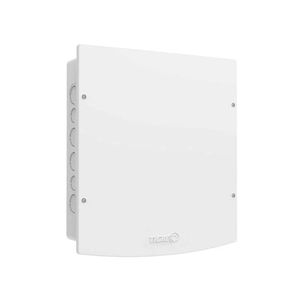 Caixa De Passagem Embutir Pvc 30x30cm Branca Tigre em Oferta na Shopee