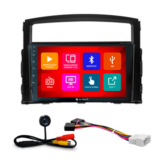 Kit Multimídia 9 Pol Pajero Full 2010 2011 2012 13 14 2015 2016 2017 Android Auto CarPlay Qa+ 2 Din Preto Espelhamento em Oferta na Shopee