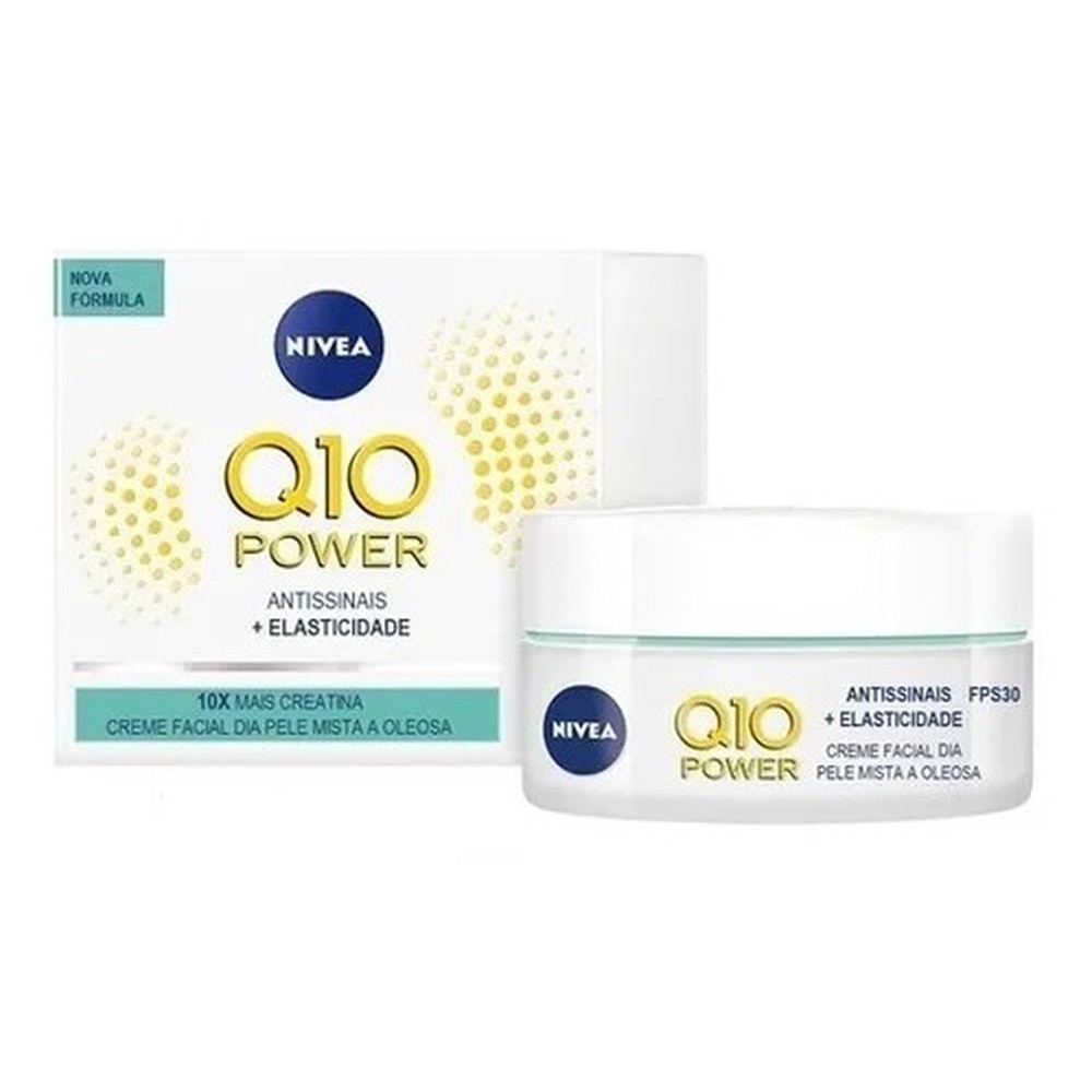 Nivea Q10 Power Antissinais pele Mista a Oleosa 50g - FPS30 em Oferta na Shopee