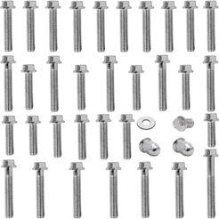 Kit parafusos zincados tampa motor completo CG125 Titan 1995 a 1999 inteiro