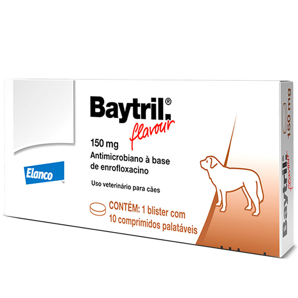 Baytril Flavour 150mg Cães E Gatos 10 Comprimidos em Oferta na Shopee