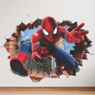 Adesivo De Parede Quarto Infantil Homem Aranha Efeito 3d em Oferta na Shopee