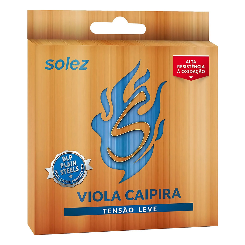Encordoamento Solez SLVC TM Viola Caipira DLP Tensão Leve Premium