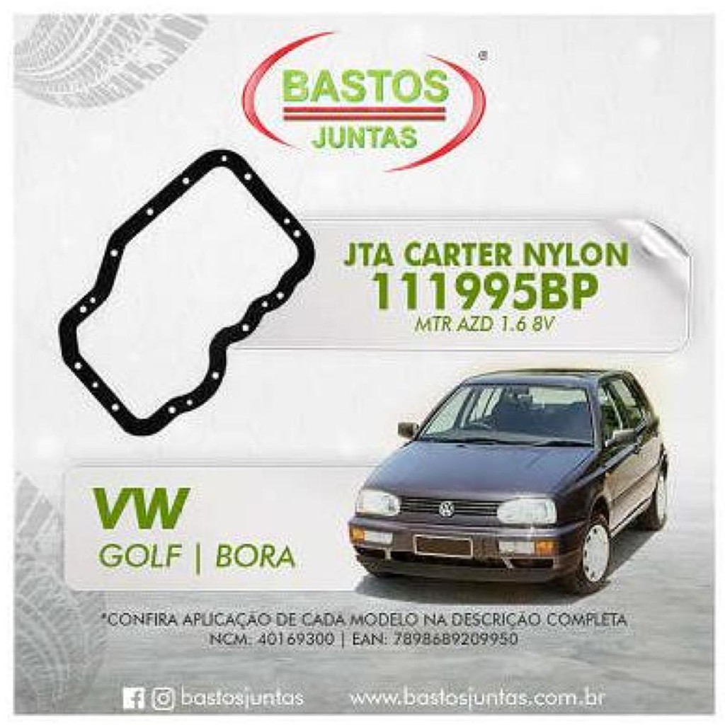 Junta do cárter Volkswagen Fox 2003 a 2004 BASTOS 111995BP - Spare Parts and Accessories for Vehicles