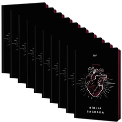 Kit 10 Bíblia Sagrada | NVI | Capa Dura | Letra Normal | Coração Redimido
