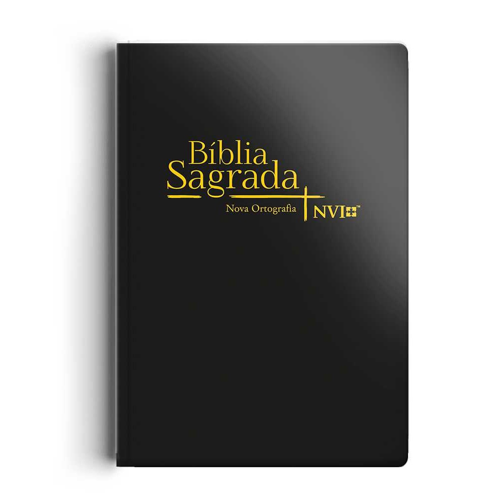 Bíblia NVI slim luxo - Preta livros jk