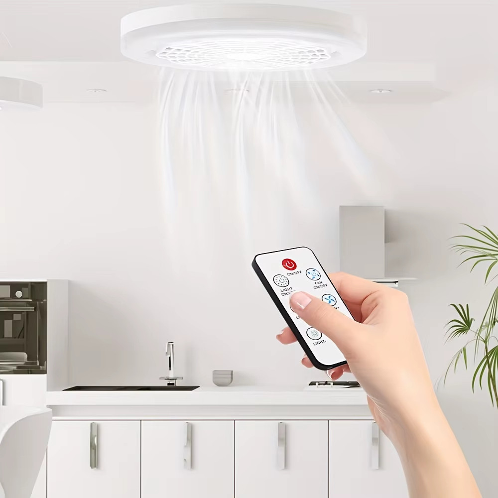 Ventilador Luminária 30W de Teto Luz Led com Controle Remoto Bivolt em Oferta na Shopee
