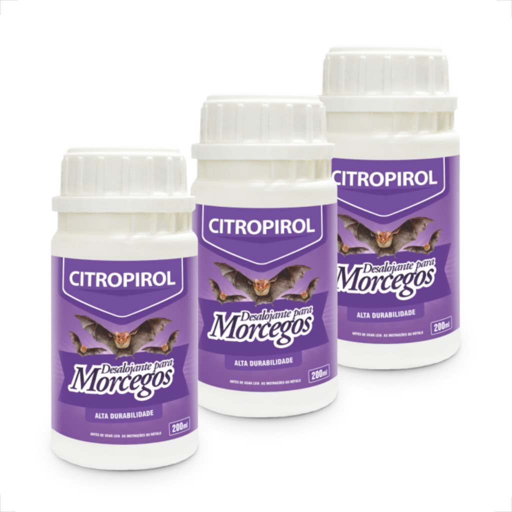Kit 3 Citropirol Líquido Morcegos Citromax - 200mL em Oferta na Shopee