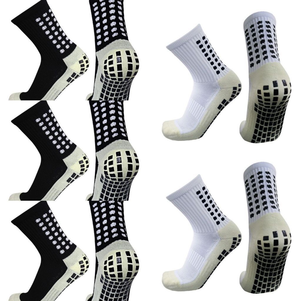 KIT 5 PARES De Meias Esportivas Futebol Basquetebol Algodão Antiderrapantes De Alta Qualidade em Oferta na Shopee