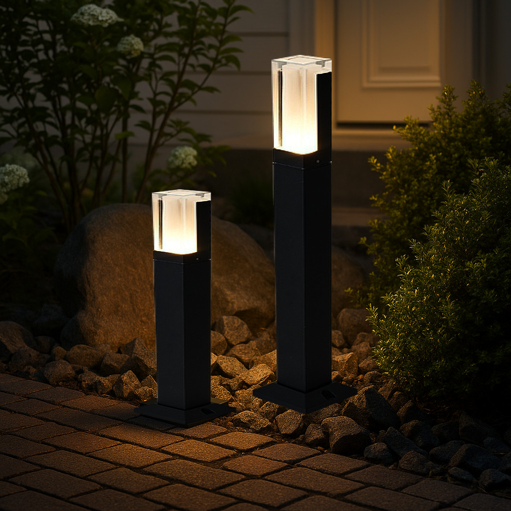 Luminária Poste Balizador LED para Jardim e Calçada 10W 3000K IP67 Alta Qualidade Bivolt