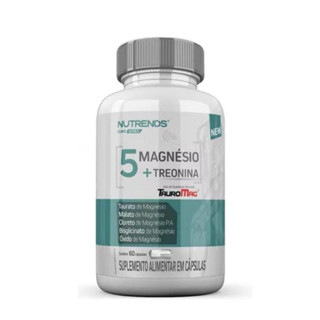 5 Magnésio 330mg 60 Cápsulas Nutrends em Oferta na Shopee