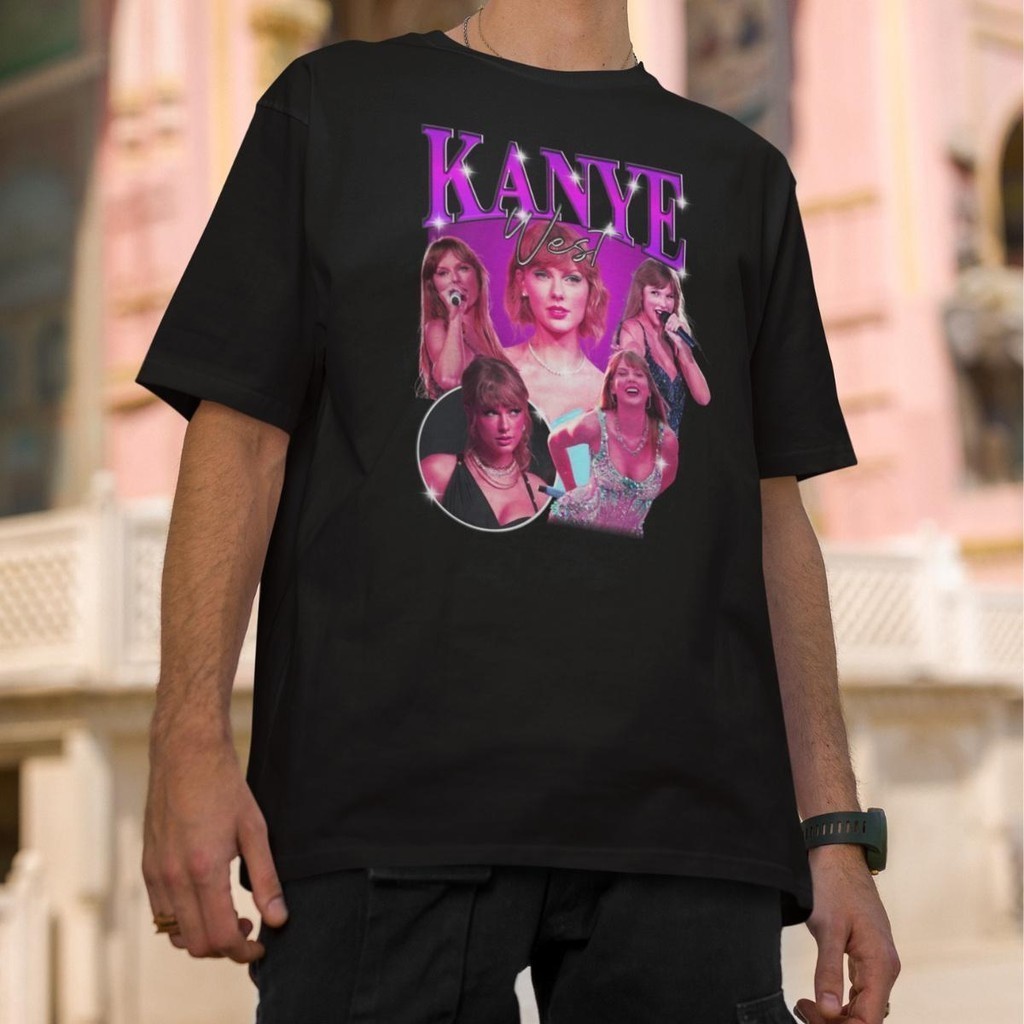 Camiseta Taylor Swift Kanye West Meme Graphic Tee The Eras T UNISSEX