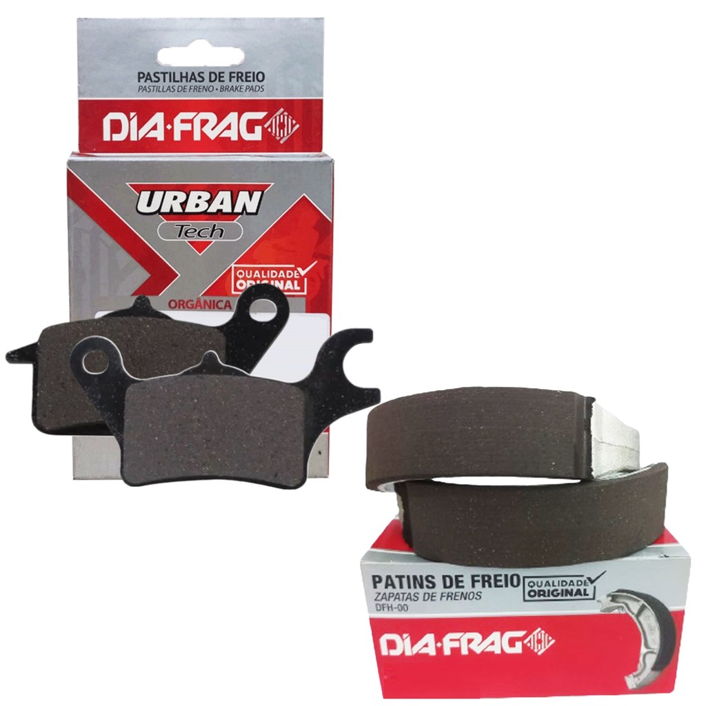 Kit Pastilhas + Lonas de Freio Cg 160 Fan Cbs 2025 / Cg 160 Start Cbs 2025 Diafrag em Oferta na Shopee