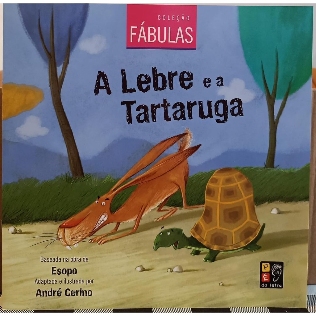 A lebre e a Tartaruga | Fábulas Infantis | Livro Ilustrado em Oferta na Shopee
