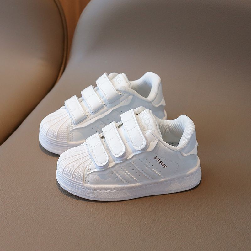 Crianças tênis meninos sapatos brancos meninas tênis de sola macia moda