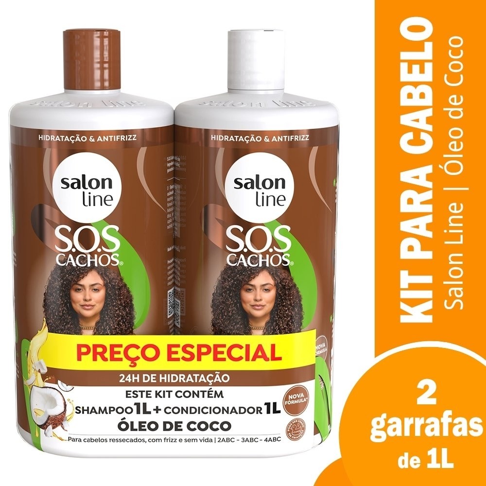 Shamp + Cond Salon Line Sos Coco Tratamento Profundo 1L - Beauty