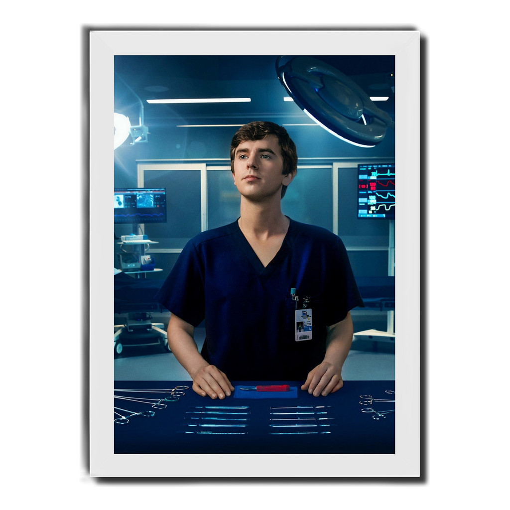 Quadro O Bom Doutor The Good Doctor Poster & Moldura Branca