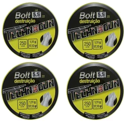 Kit 4 Chumbinho Bolt 5.5mm 250un - Technogun