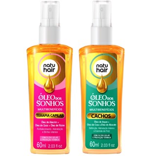 Kit Óleo dos sonhos Terapia Capilar + Óleo dos sonhos Cachos Natuhair 60ml em Oferta na Shopee