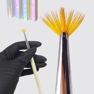 Pincel Vassourinha para aplicação de glitter, degradê e decoração em Oferta na Shopee