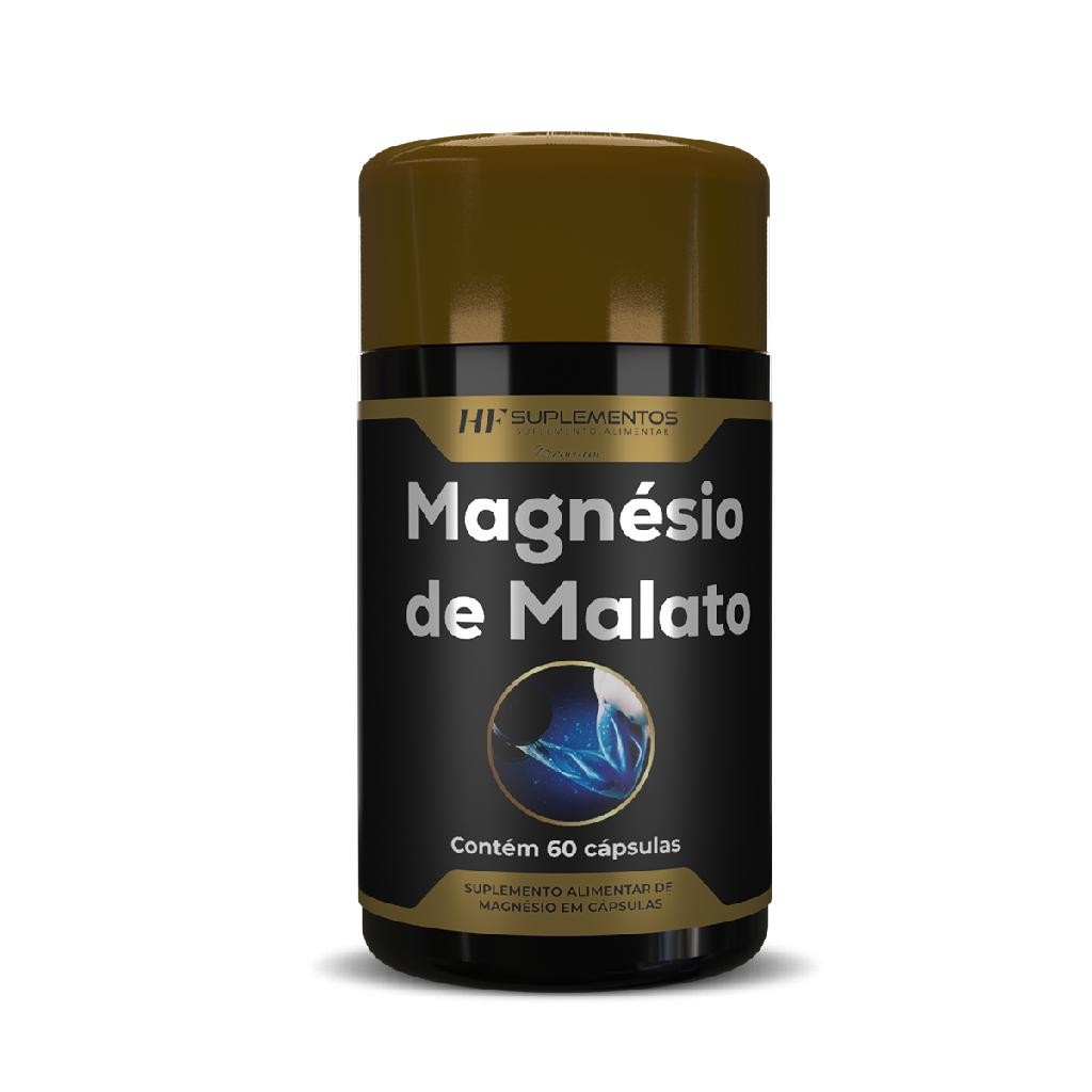 MAGNÉSIO DE MALATO PREMIUM 60 CAPS HF SUPLEMENTOS