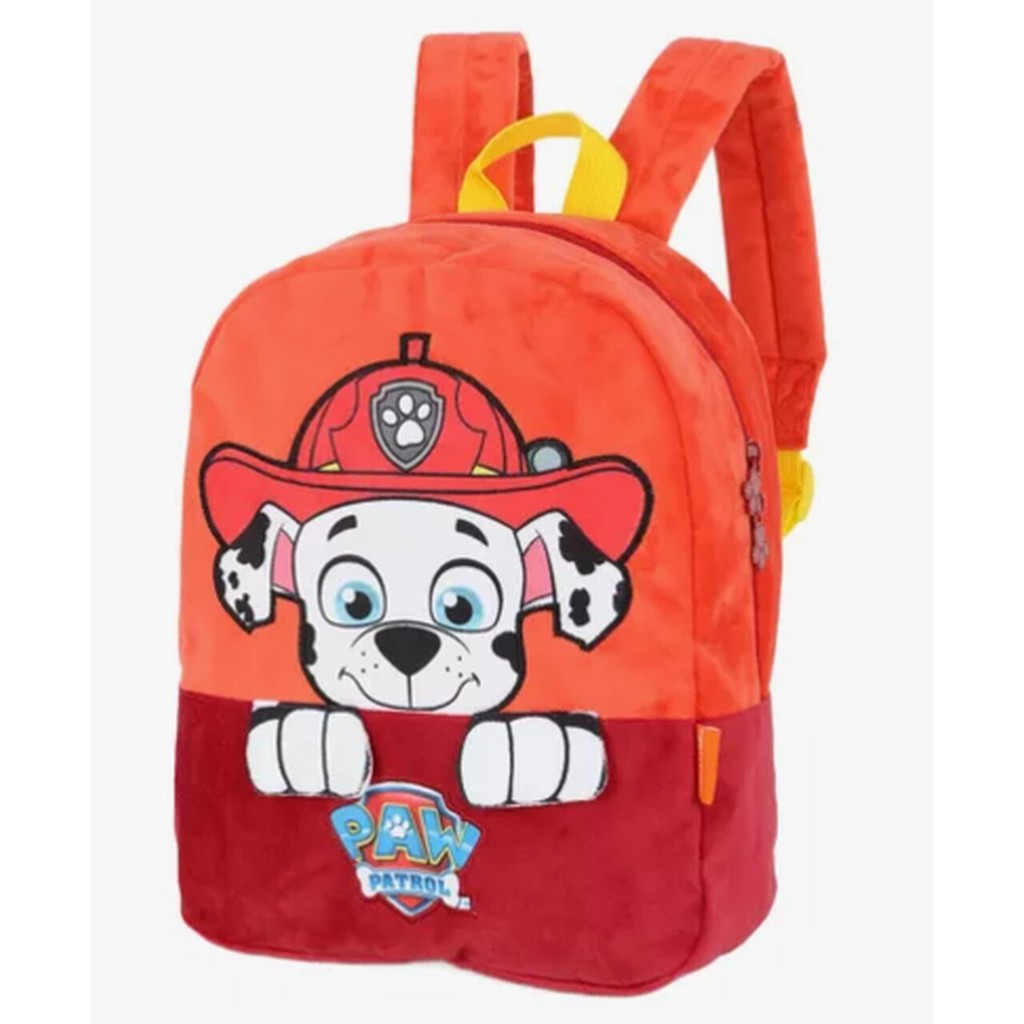 Mochila de Costas Infantil Patrulha Canina Marshall Vermelha