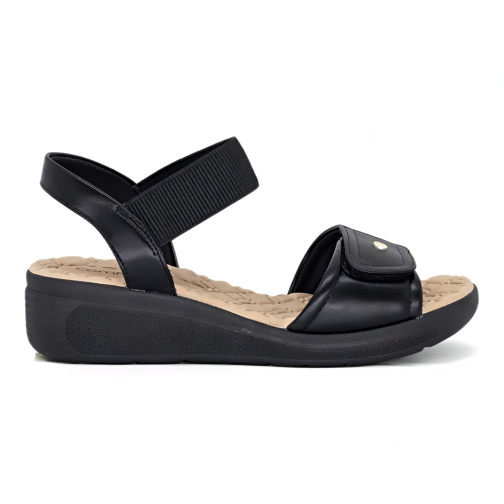 Sandalia Comfortflex Ortopedica Anabela Papete Feminina Original em Oferta na Shopee