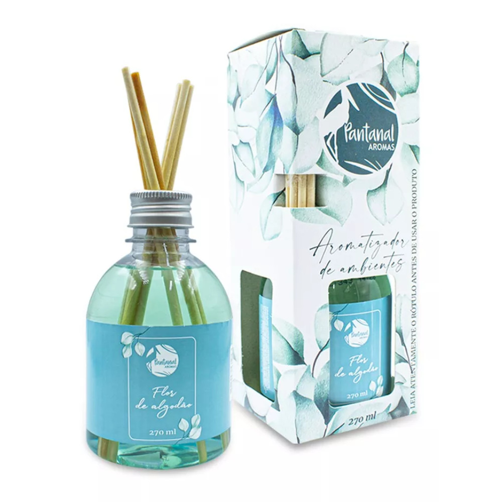 Aromatizador Ambiente Flor De Algodão 270ml Pantanal Aromas em Oferta na Shopee
