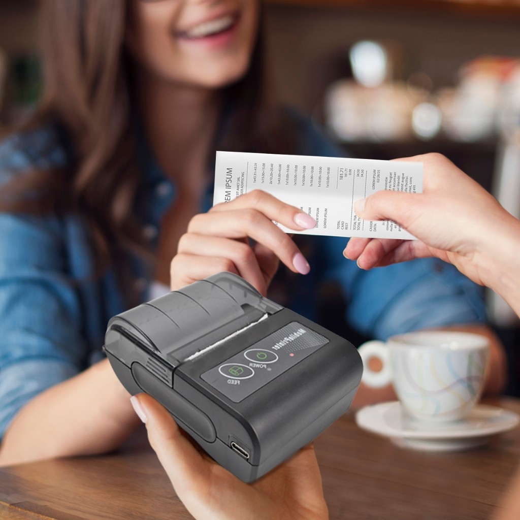 Mini Impressora 58mm Portátil Para Ifood Bluetooth Térmica Android Ios Sem Fio Celular Sem Tinta — foto 8