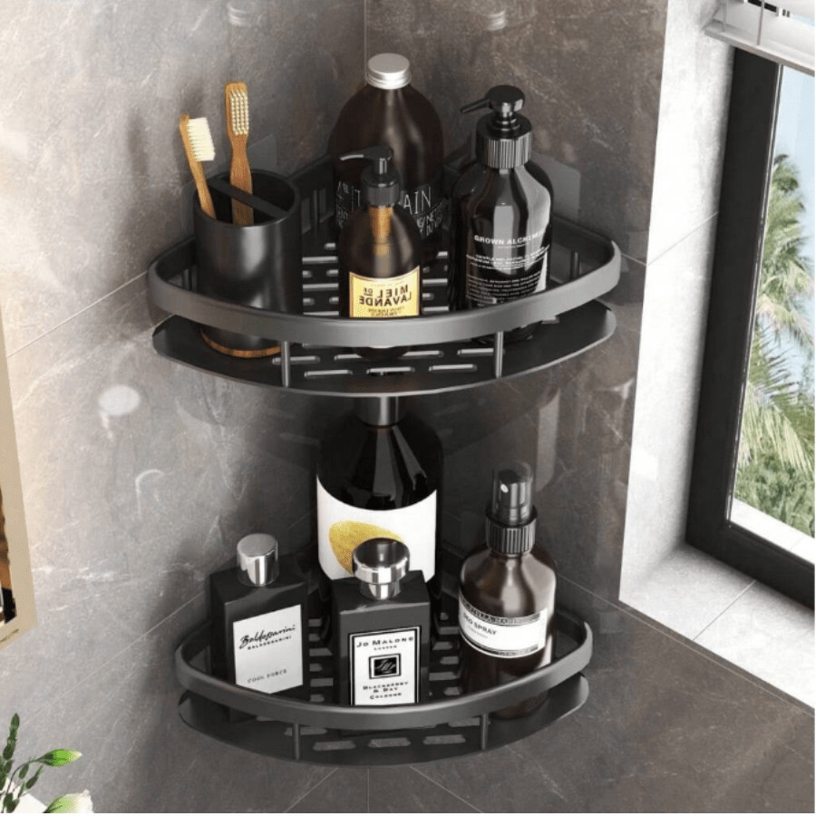 SUPORTE PARA SHAMPOO PARA USO NO BANHEIRO NA PAREDE  alumínio suporte organizador multiuso Sem Furo em Oferta na Shopee