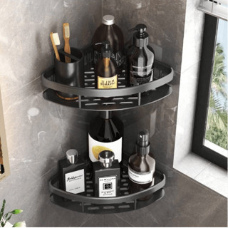 SUPORTE PARA SHAMPOO PARA USO NO BANHEIRO NA PAREDE  alumínio suporte organizador multiuso Sem Furo em Oferta na Shopee