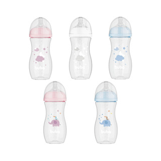 Mamadeira Easy Flow 330ML Fluxo 3 Bico Silicone Ultrasoft Anti Vazamento Anti Cólica Bebe - Buba