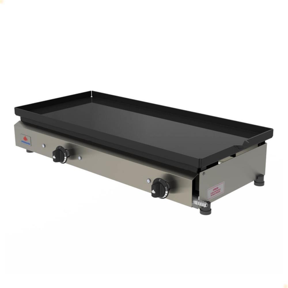 Chapa Bifeteira Industrial Progás PR-750 G Style Inox A Gás Baixa Pressão P5045