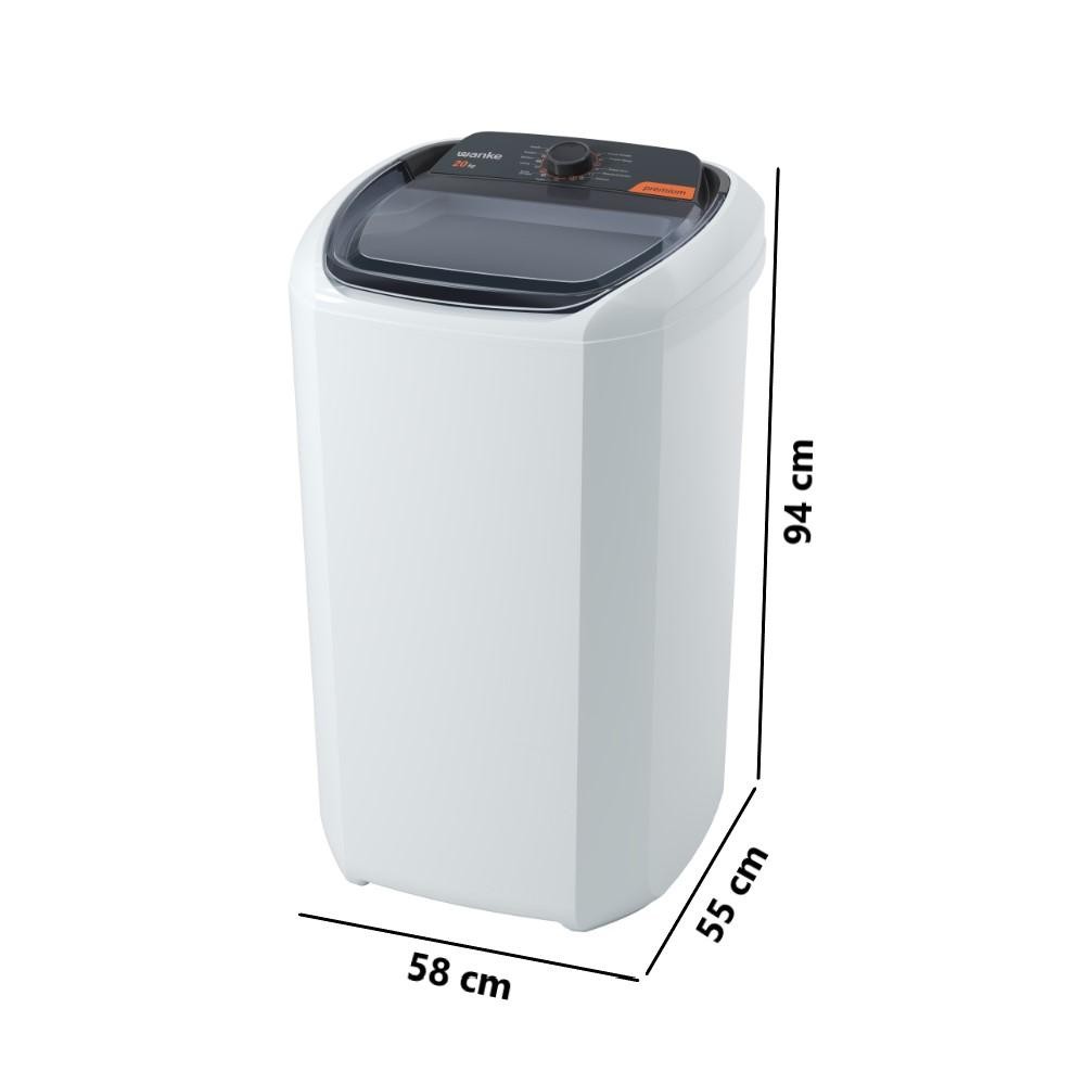 Máquina de Lavar Roupa 20Kg Premium Lavadora Wanke Semi-Automática Branco 127V - LWBE201T3 — imagem 2 de 2