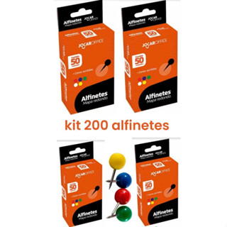 Kit 200 Alfinetes 8mm Coloridos Para Lousa Mapas Cortiça Feltro Leo&Leo em Oferta na Shopee