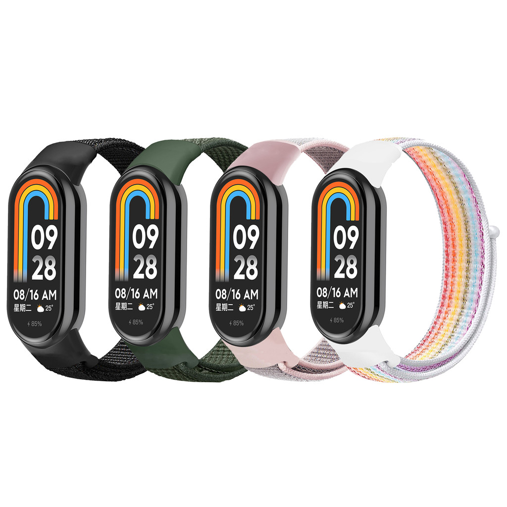 Pulseira Para Xiaomi Mi Band 10 9 8 Bracelete Relógio Miband 10/9/8 de Nylon