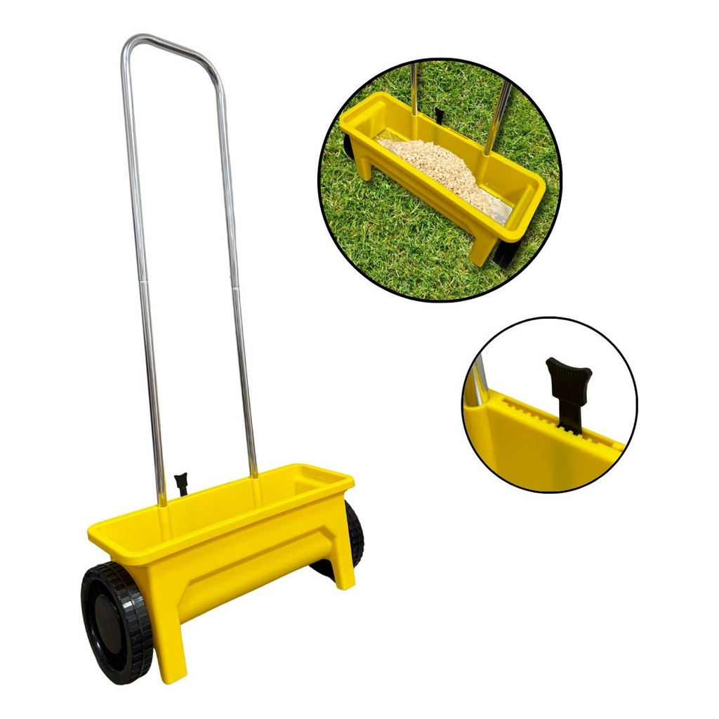 Espalhador De Adubo Adubadeira Semeadeira Gramado 10kg em Oferta na Shopee